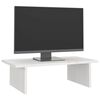 vidaXL Soporte de monitor madera maciza de pino blanco 50x27x15 cm