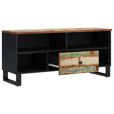 vidaXL Mueble de TV madera reciclada madera contrachapada 100x33x46cm