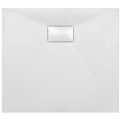 vidaXL Plato de ducha SMC blanco 90x80 cm
