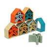 d&euml;na Conjunto de juguetes de silicona ni&ntilde;os y casas Nature 12 piezas