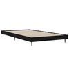 vidaXL Estructura de cama madera de ingenier&iacute;a negra 90x190 cm