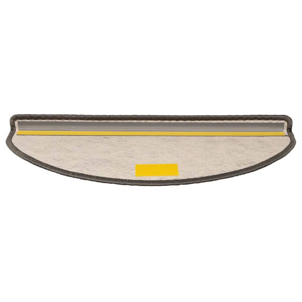 vidaXL Alfombra autoadhesiva escalera sisal 30 uds gris y beige