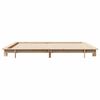 vidaXL Estructura de cama sin colch&oacute;n madera maciza de pino 200x200 cm