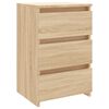 vidaXL Mesita de noche madera contrachapada roble Sonoma 40x35x62,5cm