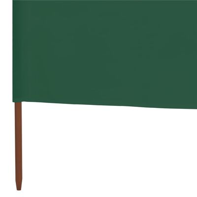 vidaXL Paravientos de 9 paneles tela verde 1200x160 cm