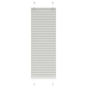 vidaXL Estor Plisado gris claro 40x100 cm Tela Ancho 39,4 cm Poli&eacute;ster