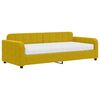 vidaXL Sof&aacute; cama con colch&oacute;n terciopelo amarillo 90x200 cm