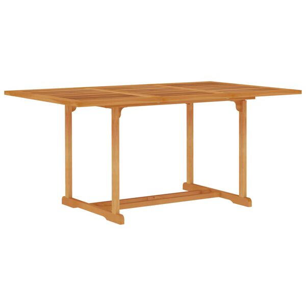 vidaXL Conjunto de comedor de jard&iacute;n 5 piezas madera maciza de teca