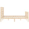 vidaXL Estructura de cama sin colch&oacute;n madera de pino maciza 120x200 cm