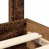 vidaXL Estructura de cama con cabecera Madera vieja 120 x 200 cm