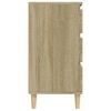 vidaXL Aparador de madera contrachapada roble Sonoma 60x35x70 cm