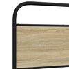 vidaXL Estructura de cama sin colchón 80x200 cm madera roble Sonoma