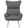 vidaXL Silla Relax Gris oscuro 69 x 74 x 93 cm tela