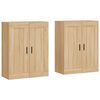 vidaXL Armarios de pared 2 uds madera de ingenier&iacute;a roble Sonoma