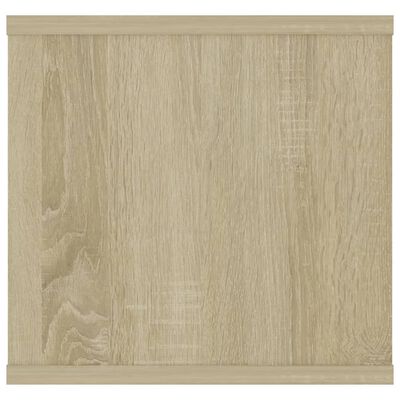 vidaXL Estantería pared madera contrachapada roble Sonoma 102x30x29 cm