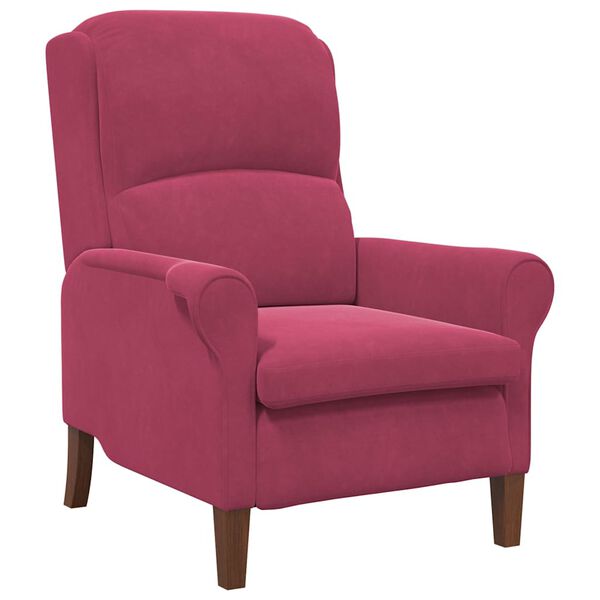 vidaXL sill&oacute;n Rojo vino tinto 76 x 94 x 102 cm Terciopelo