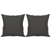 vidaXL Sof&aacute; 2 plazas almohadas y cojines microfibra gris oscuro 140 cm