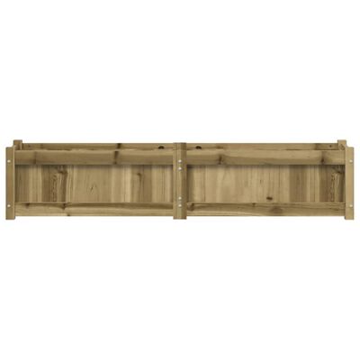 vidaXL Jardinera de madera de pino impregnada 150x31x31 cm