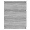 vidaXL Aparador de madera contrachapada gris Sonoma 60x35x76 cm