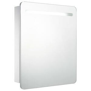 vidaXL Mueble de baño con espejo LED 68x9x80 cm