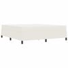 vidaXL Estructura de cama con colch&oacute;n Crema 180 x 200 cm tela