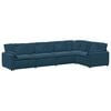vidaXL Sof&aacute; modular con cojines de terciopelo azul