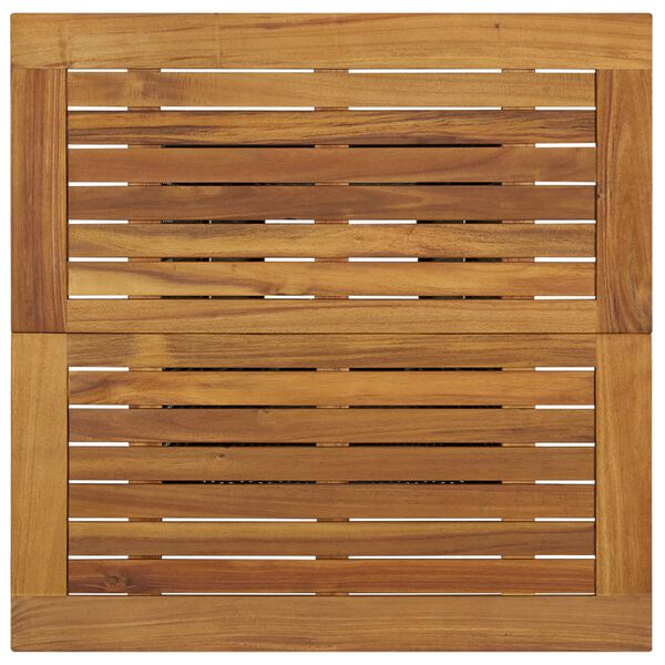 vidaXL Mesa alta rat&aacute;n sint&eacute;tico y madera de acacia negro 80x80x110 cm