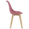 vidaXL Sillas de comedor 2 unidades terciopelo rosa