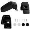 vidaXL Reposabrazos para coche ABS negro 15x35x(33-49,5) cm