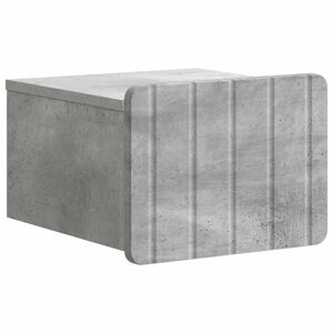 vidaXL Mesita de Noche de Pared Gris Hormig&oacute;n 33 x 34,5 x 24 cm