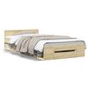 vidaXL Cama con caj&oacute;n madera de ingenier&iacute;a roble Sonoma 90x190 cm