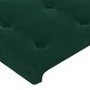 vidaXL Cabecero Terciopelo Verde Oscuro 90x5x118/128 cm