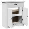 vidaXL Mueble de lavabo de ba&ntilde;o BODO blanco 70x35x80 cm