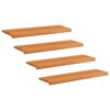 vidaXL Alfombras para escalones 4 uds. 90 x 30 x 2 cm Marr&oacute;n Claro