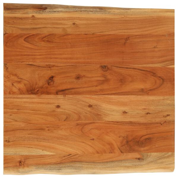 vidaXL Tablero mesa cuadrado borde natural madera acacia 40x40x3,8 cm