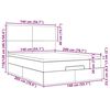 vidaXL Estructura cama otomana con colchones gris claro 140x200cm