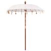 vidaXL Parasol Balinés Crema 185 x 185 x 260 cm Algodón