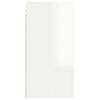 vidaXL Mueble de TV madera contrachapada blanco brillante 30,5x30x60cm