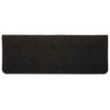 vidaXL Alfombrilla autoadhesiva de escalera 15 uds negro 65x24,5x3,5cm