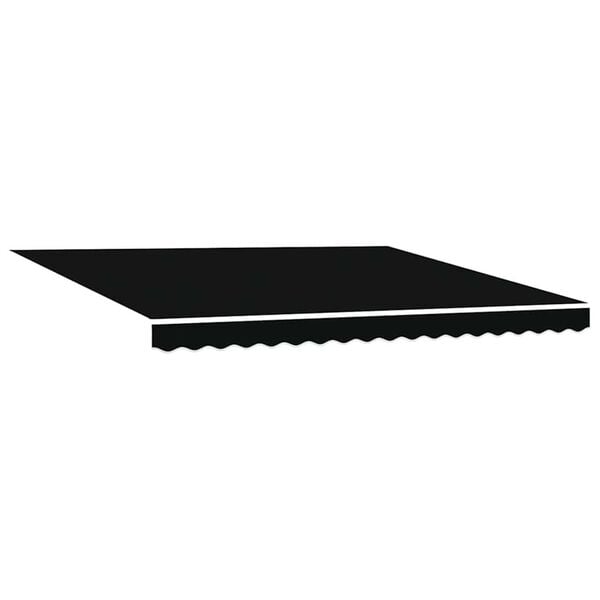 vidaXL Tela de recambio para toldo Negro 400 x 300 cm Lona