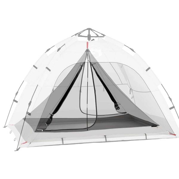 vidaXL Tienda interior Negro 240 x 160 x 133 cm Malla