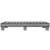 vidaXL Estructura cama madera ingenier&iacute;a metal gris Sonoma 90x190 cm