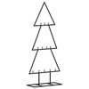 vidaXL &Aacute;rbol de Navidad para decoraci&oacute;n metal negro 60 cm