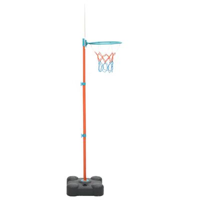 vidaXL Juego de canasta de baloncesto portátil ajustable 109-141 cm