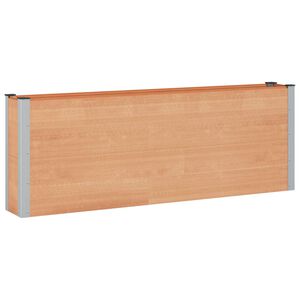 vidaXL Arriate elevado Marr&oacute;n 200 x 30 x 72 cm WPC y Aluminio