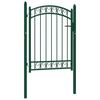 vidaXL Puertas de valla met&aacute;lica EMMEN 104 x 98,5 cm Con cerradura