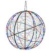vidaXL Luz de adorno navide&ntilde;o 750 LED Multicolor &Oslash; 50 x 52 cm