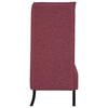 vidaXL Sofa de Espalda Alta 101cm Rojo vino tinto tela