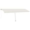 vidaXL Toldo de pie retr&aacute;ctil manual crema 600x350 cm