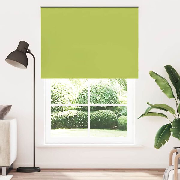 vidaXL Estor Enrollable Opaco hojas verde 155x210cm Tela Ancho 151,6cm